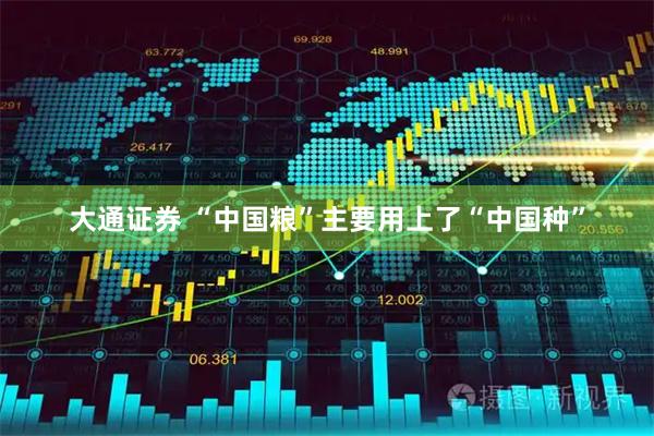 大通证券 “中国粮”主要用上了“中国种”
